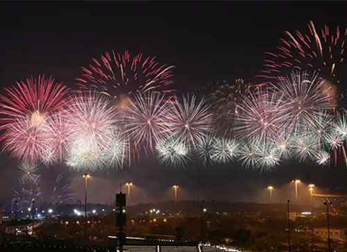 新绛县焰火晚会